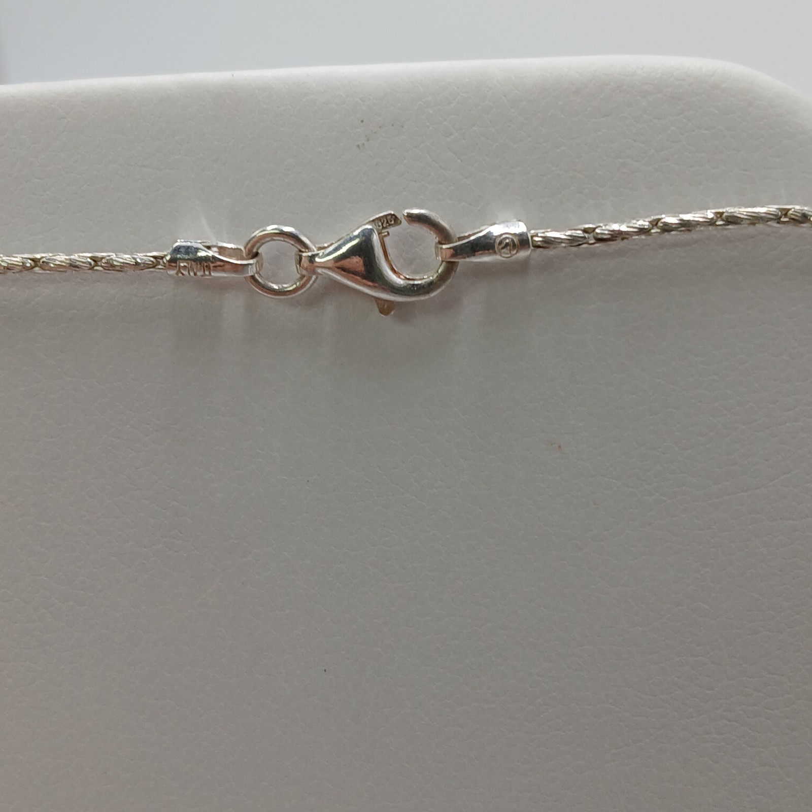 925 DBJ Slider Pendant Necklace 16in Sterling Silver Spigot Wheat Rope Chain 23g