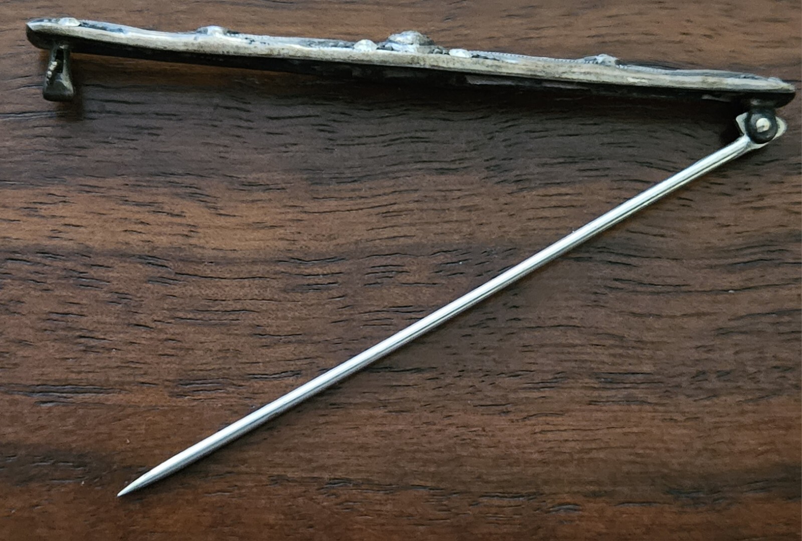 Vintage Silverite Pin Circa 1900.