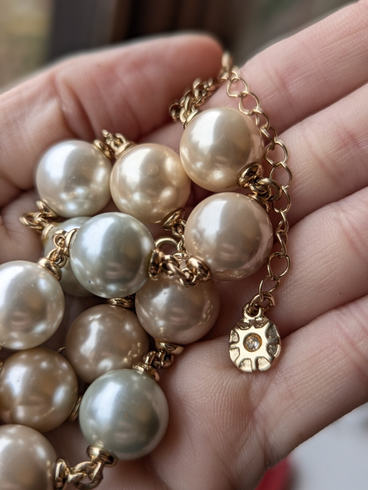 Classic MONET Chunky Multi Color Faux Pastel Pearl Choker 16″ Necklace