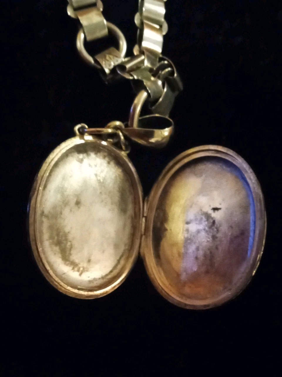 Antique Victorian LOCKET Book Chain Necklace Sterling Silver 39.3 Grams