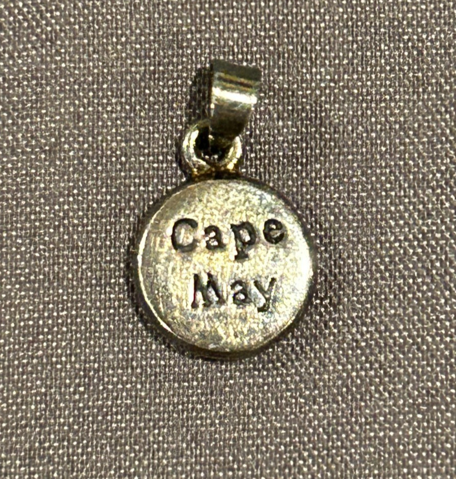 Vintage Cape May NJ Sterling Silver 925 Charm Pendant Souvenir Jersey Shore