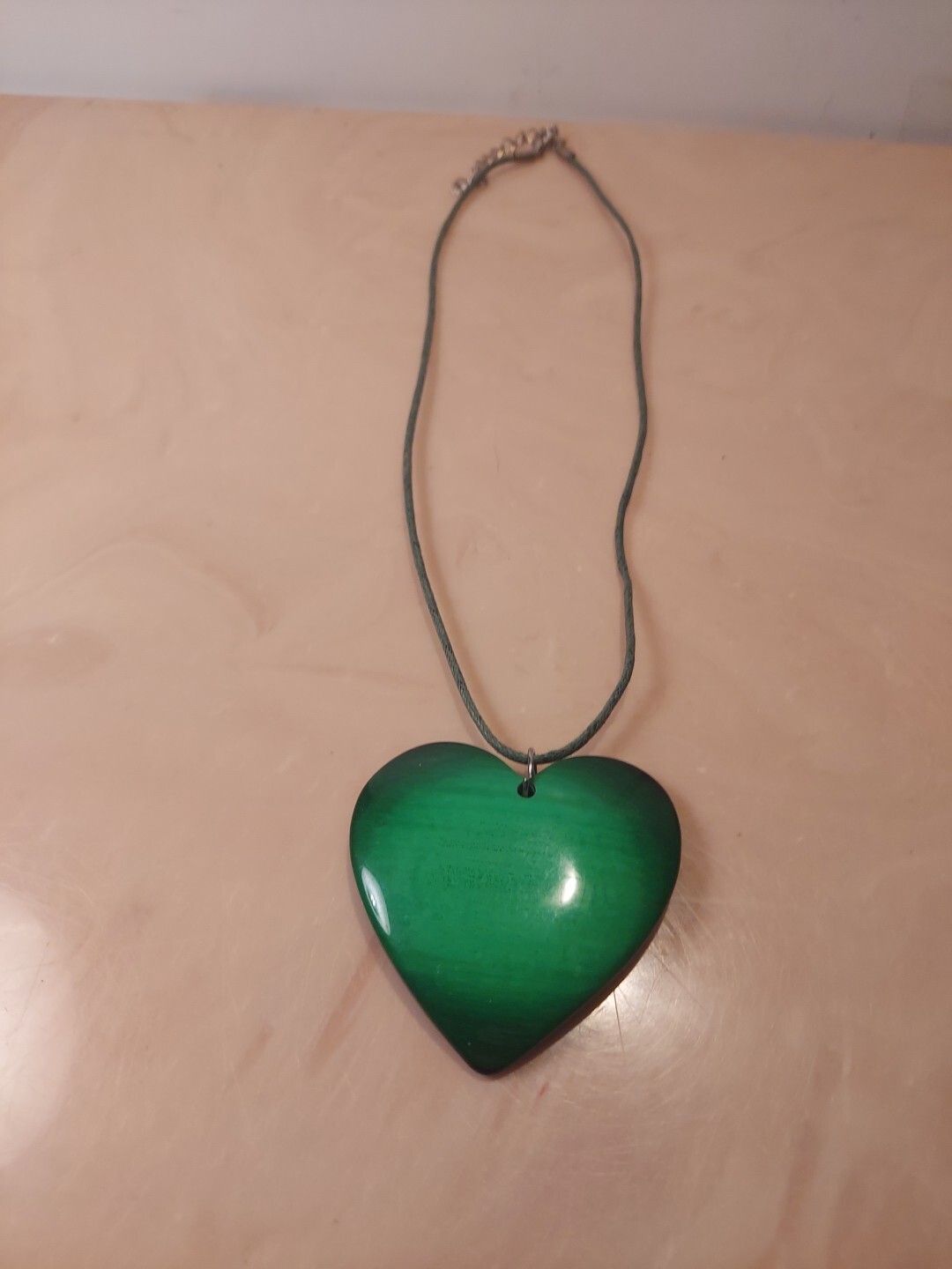 Vintage Costume Jewelry – Heart & Round Shaped Necklace, Multicolor Bracelet