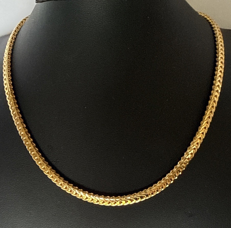 VTG Gold Tone Monet Spiga Wheat Chain 15” New W/O Tags