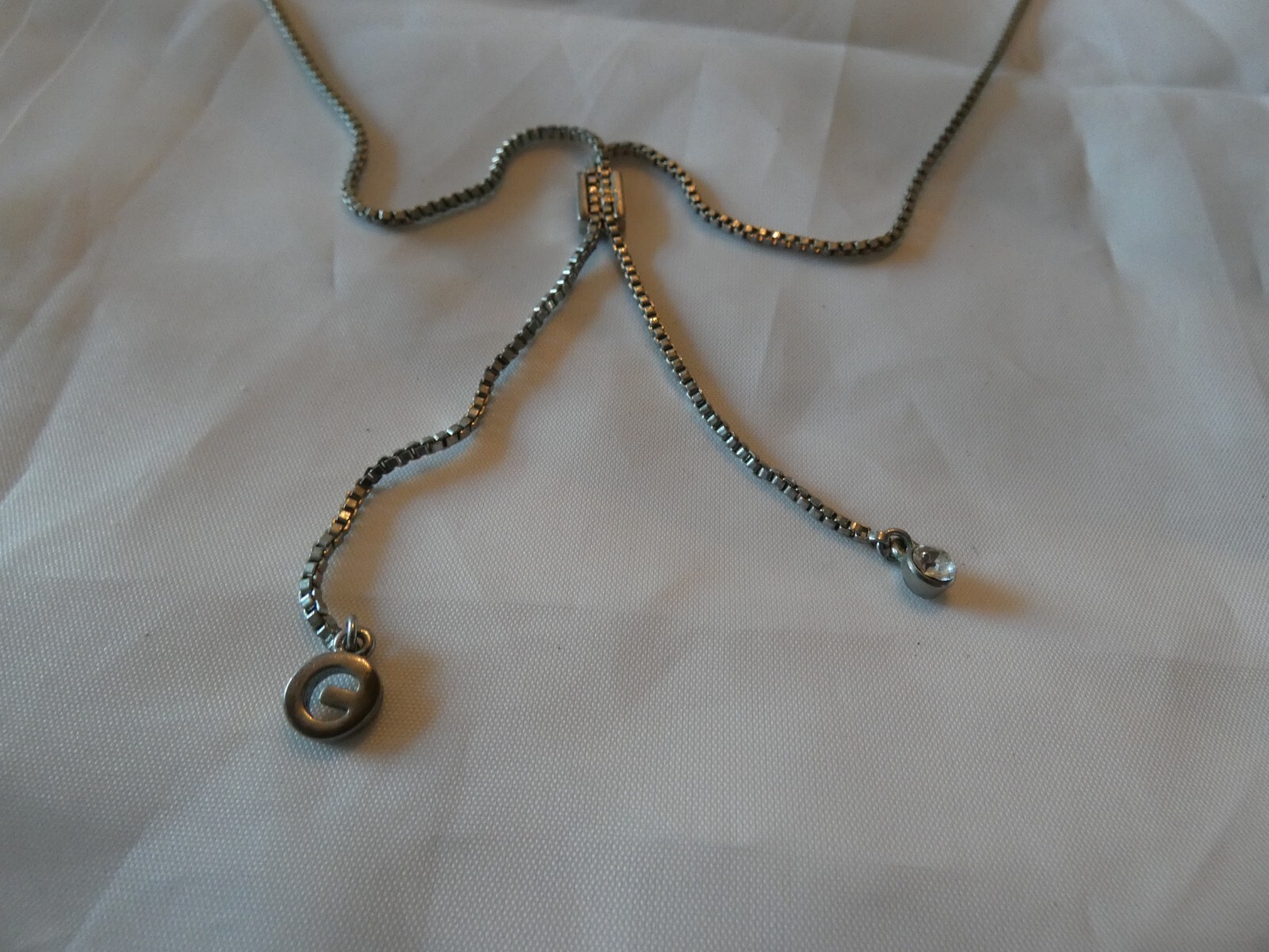 VINTAGE SILVER CHAIN NECKLACE 18 INCH GWEN STEFANI