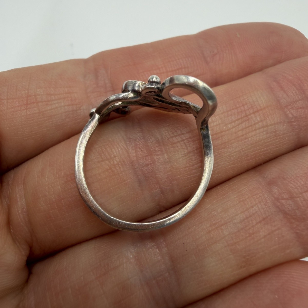 Vintage Ring Gilt Sterling Silver 925 Jewelry Stamped Beautiful Women’s Size 7US