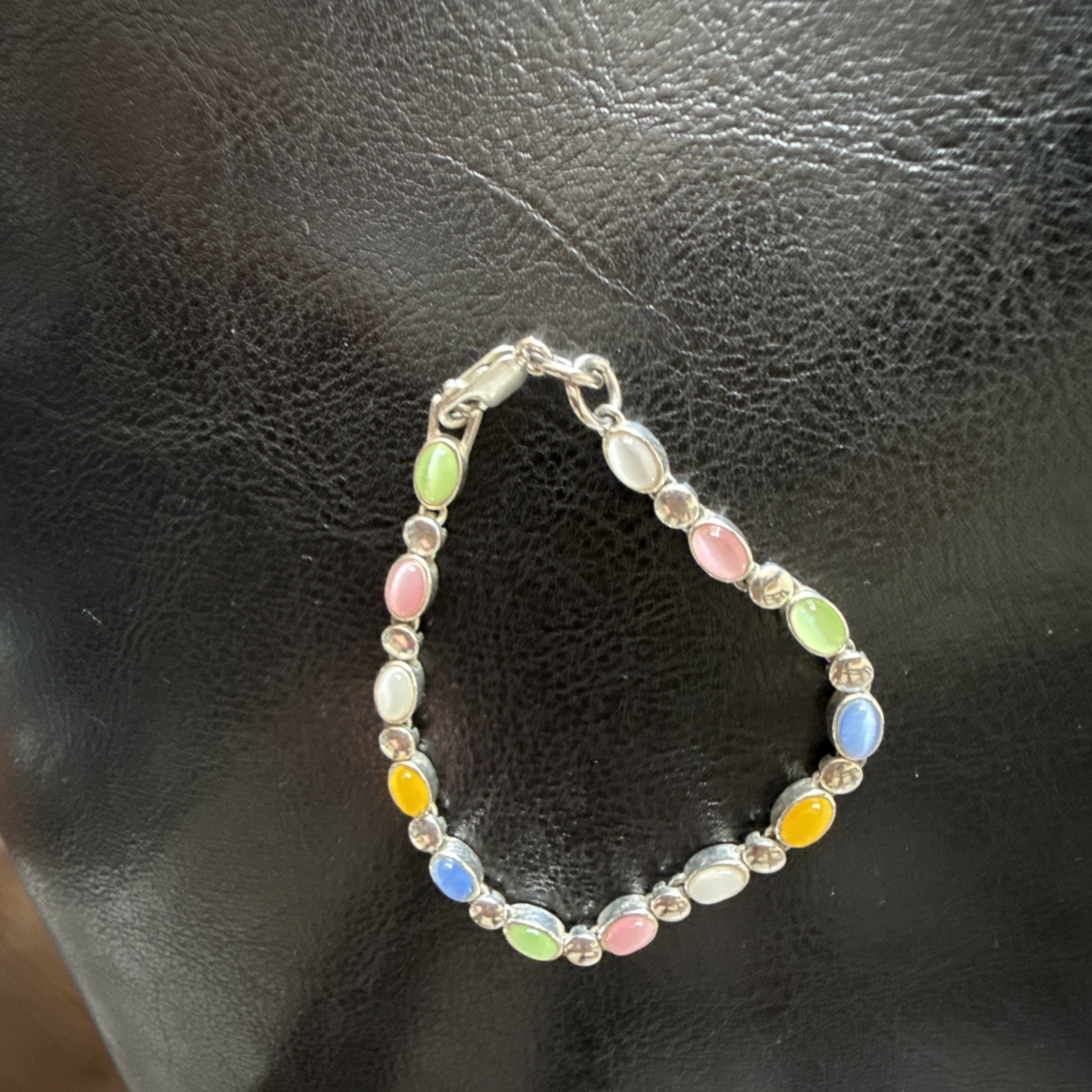 Multi-Color Tutti Frutti Station Bracelet Premier Designs Cat’s Eye Glass