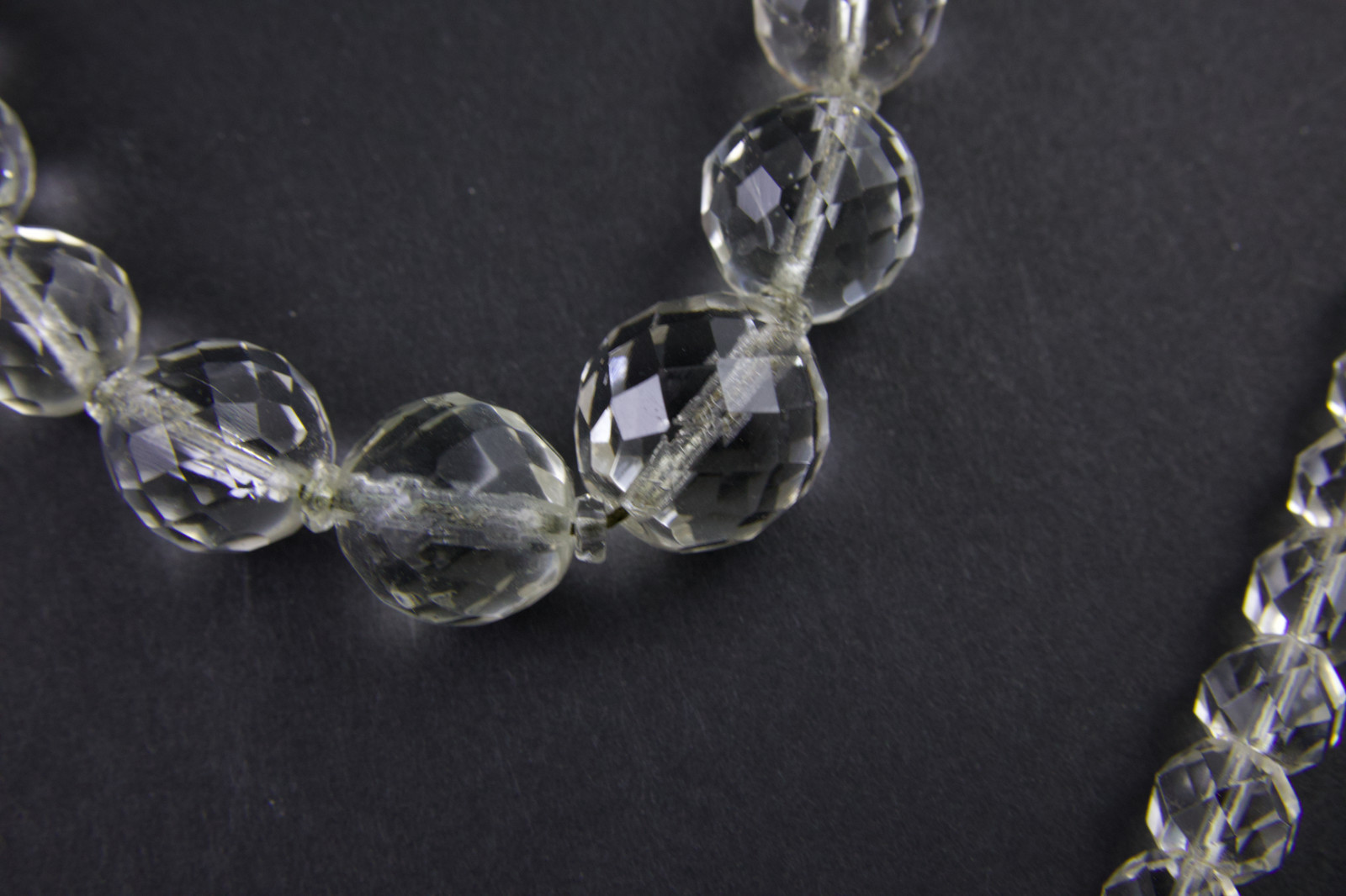10 Vintage Wearable Faceted Rock Crystal & AB Jewelry Mix Lot Necklace Bracelet