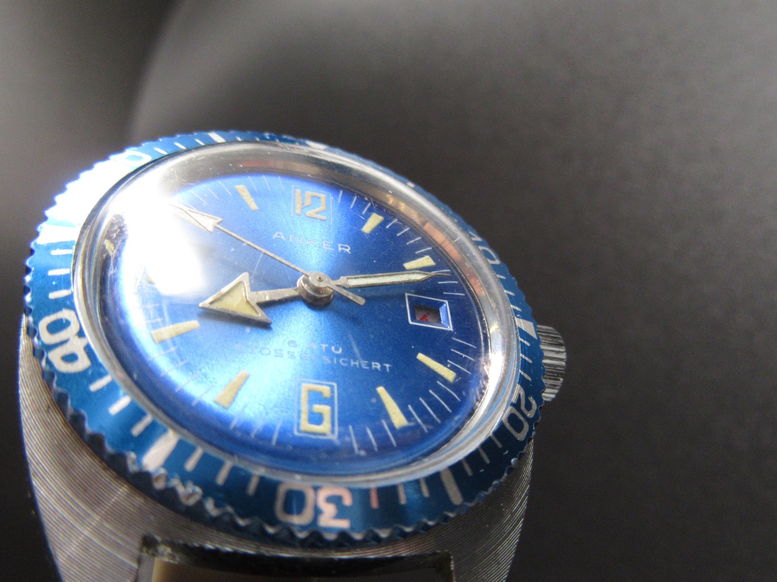 G763 Vintage Meister Anker Skin Diver Hand-Wind Watch