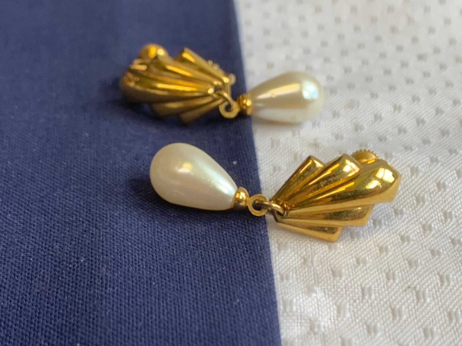 Vtg Clip-On Earring Lot Costume Jewelry Trifari Napier Avon Cloisonne Enamel