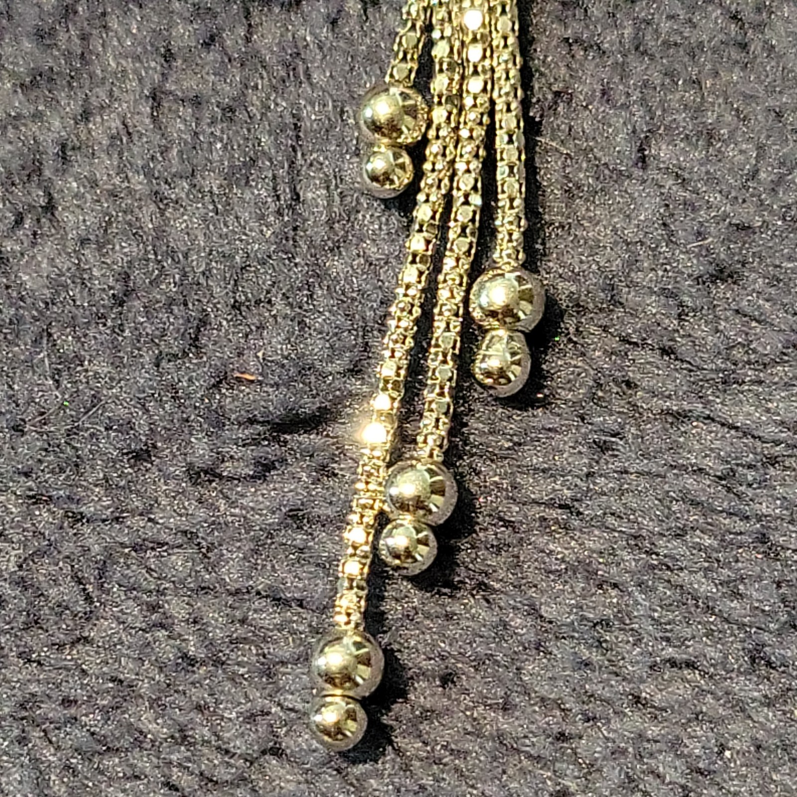 Vintage Italian Made 925 Silver 17″ Dangle Necklace and Bracelet