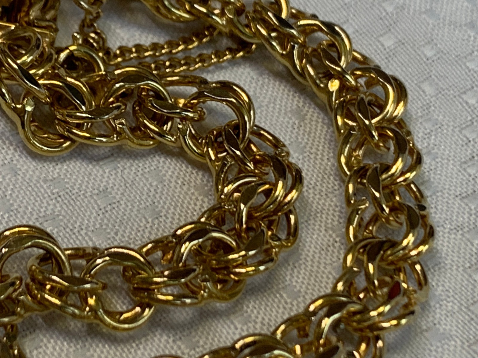 Vtg 1/20 12K Gold Filled BA Ballou Co Charm Bracelet 13.93g Jewelry 7.5″ Chain