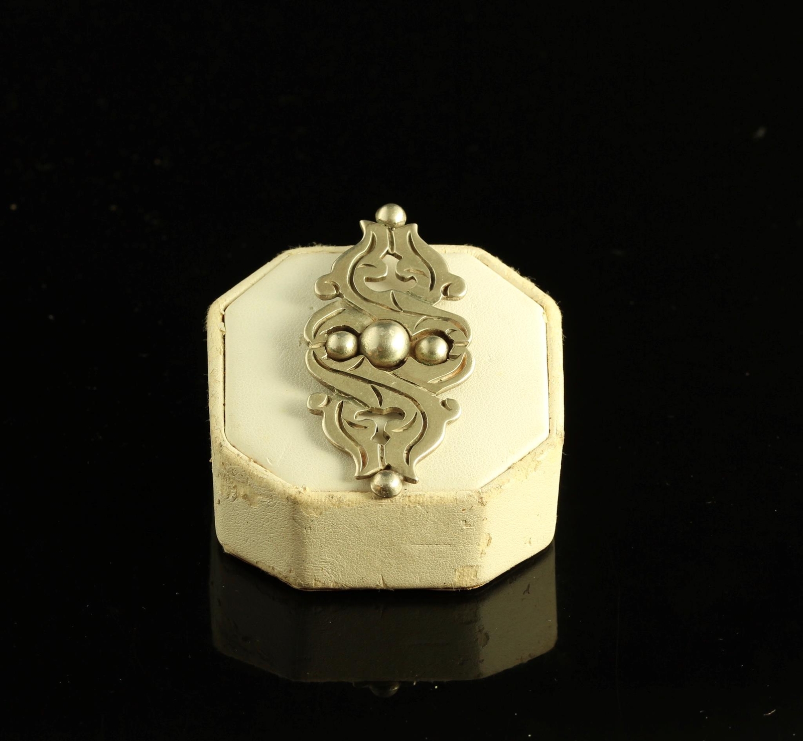 Vintage Taxco Mexico 980 Silver Heavy Gauge Pin Brooch