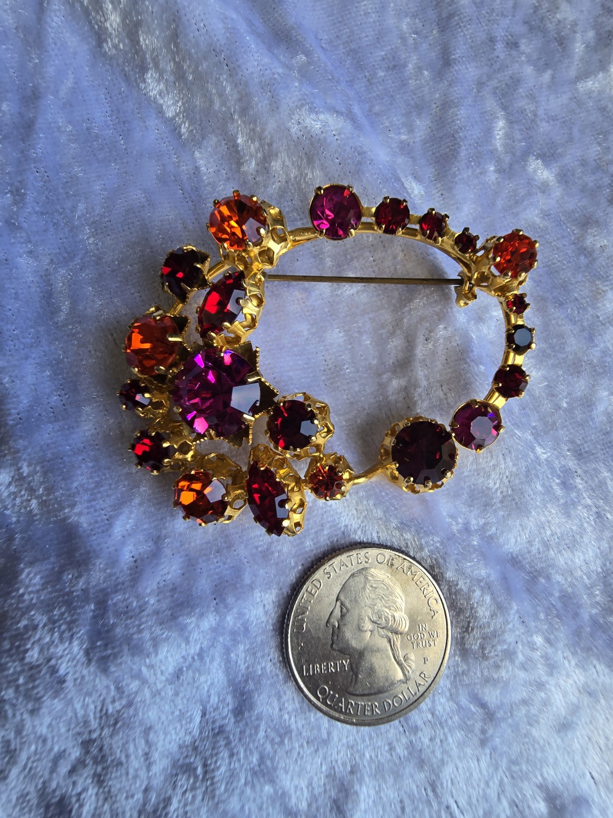 Vintage Austrian Rhinestone Brooch