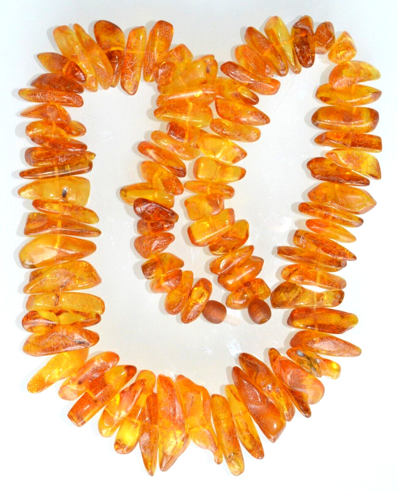 69gr RUSSIAN SOVIET BALTIC AMBER BEAD NECKLACE 琥珀 BRACELET STONE PENDANT EARRING