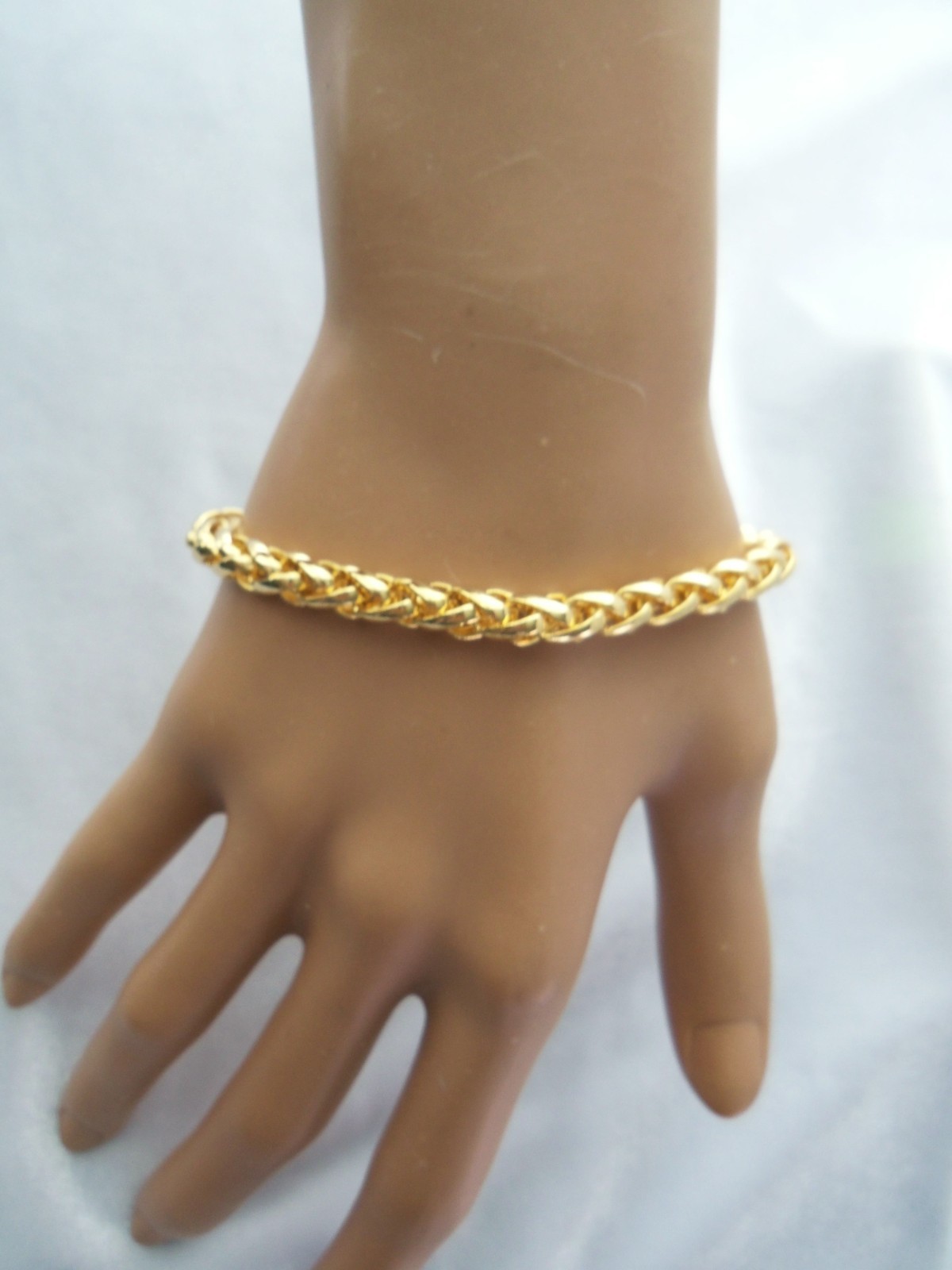 JNY Jones New York Gold Plated Spiga Wheat Chain Toggle Bracelet