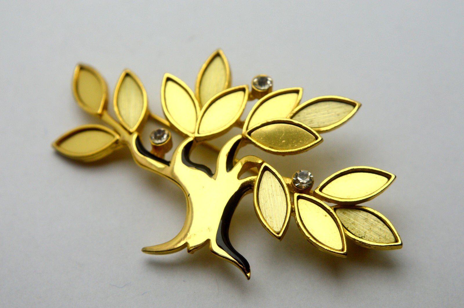 VINTAGE ORENA PARIS FRENCH BRANDED LARGE TREE BROOCH