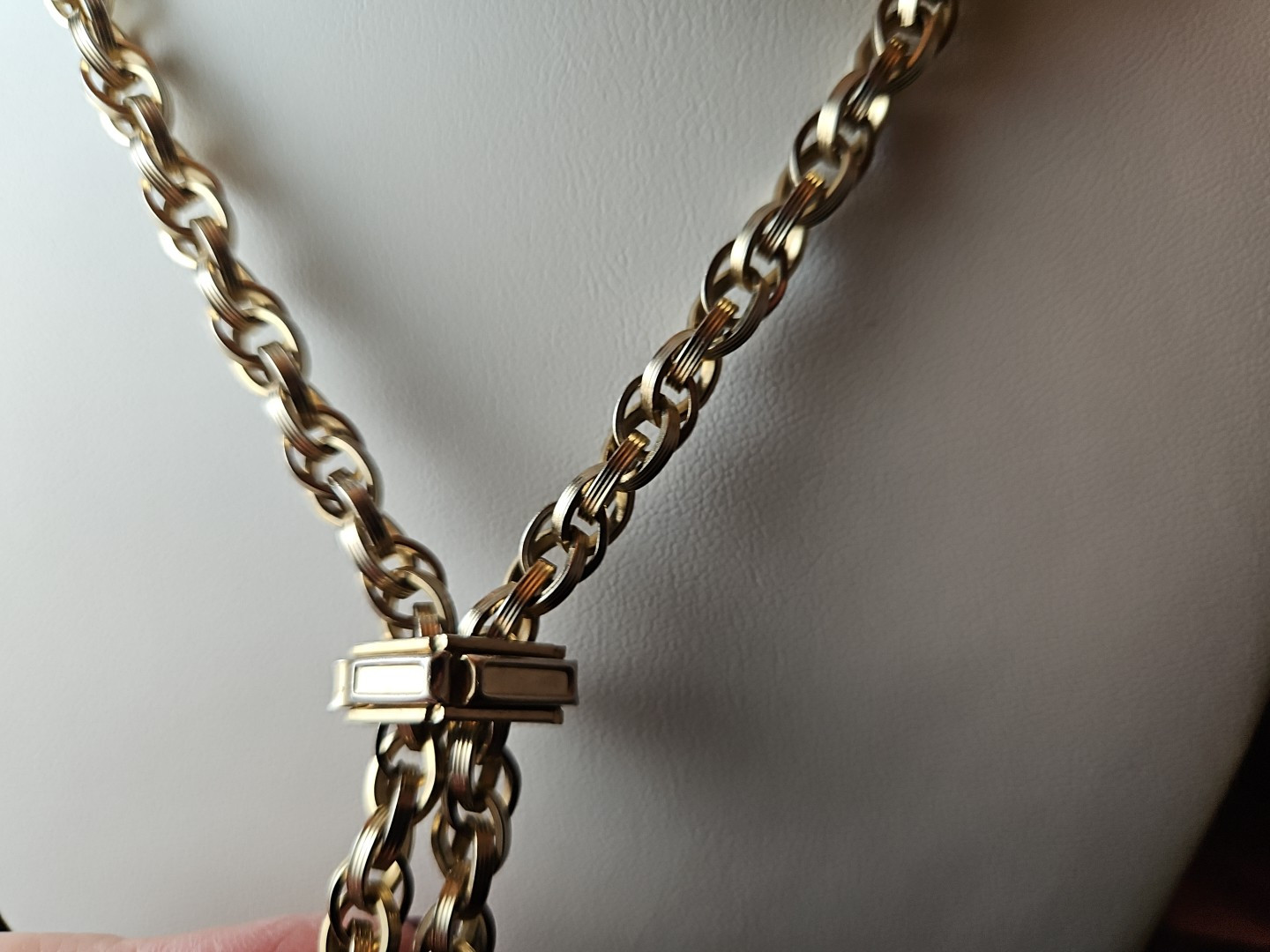 BOLERO LARIATE SLIDE NECKLACE Tassles of Orbitting Planets Mid-Century MCM 50s