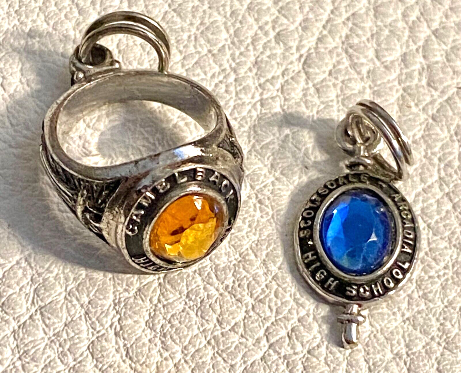Vintage Sterling Silver Enamel Charms High School College University Sports
