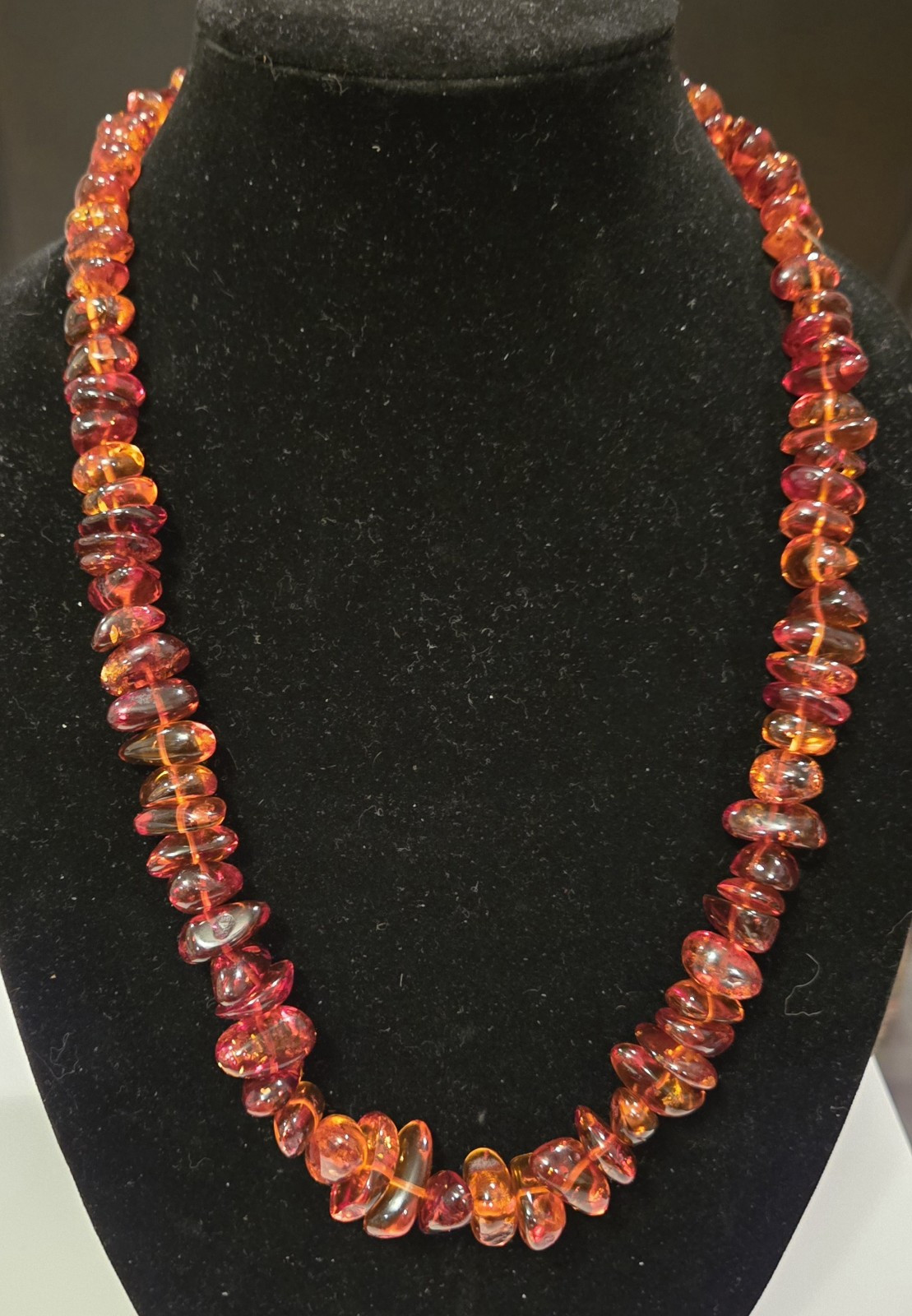 Stunning Vintage Genuine Natural Baltic Honey Cognac Amber Necklace 76 Grams