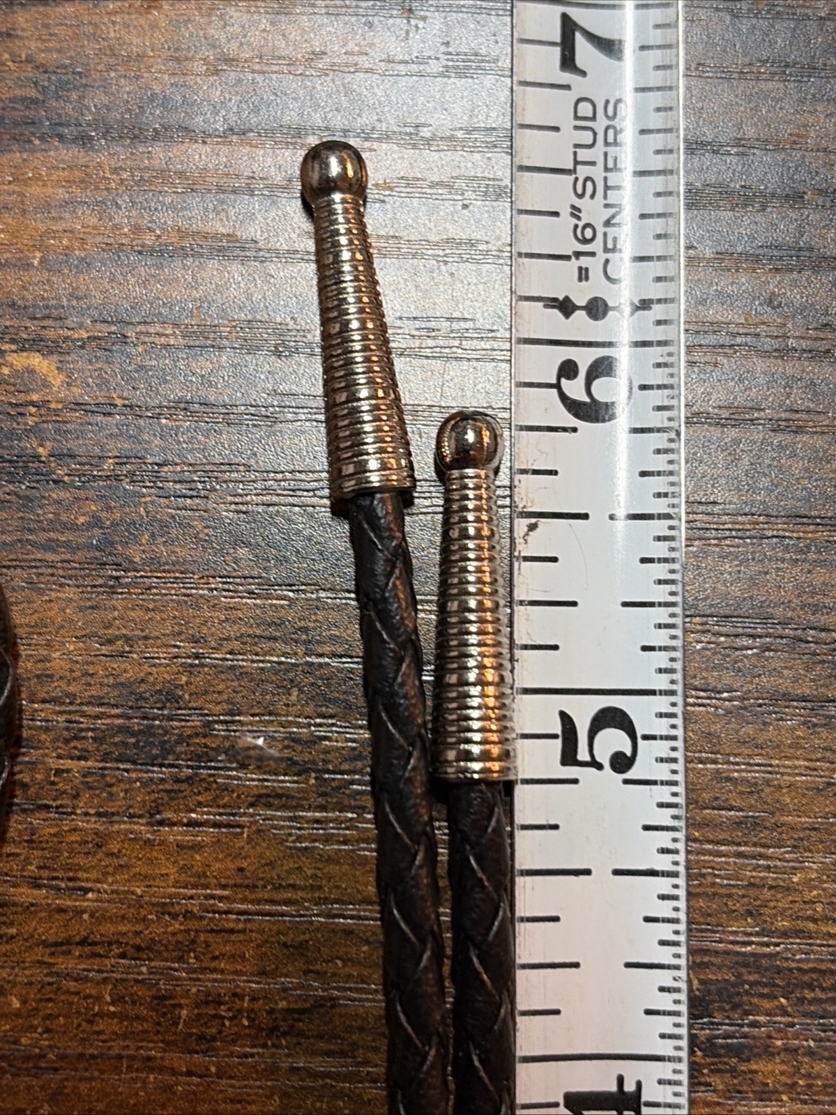 Vintage Alpaca Mexico Cowboy Cowgirl Bolo Tie Necklace Turquoise Western 17-18”