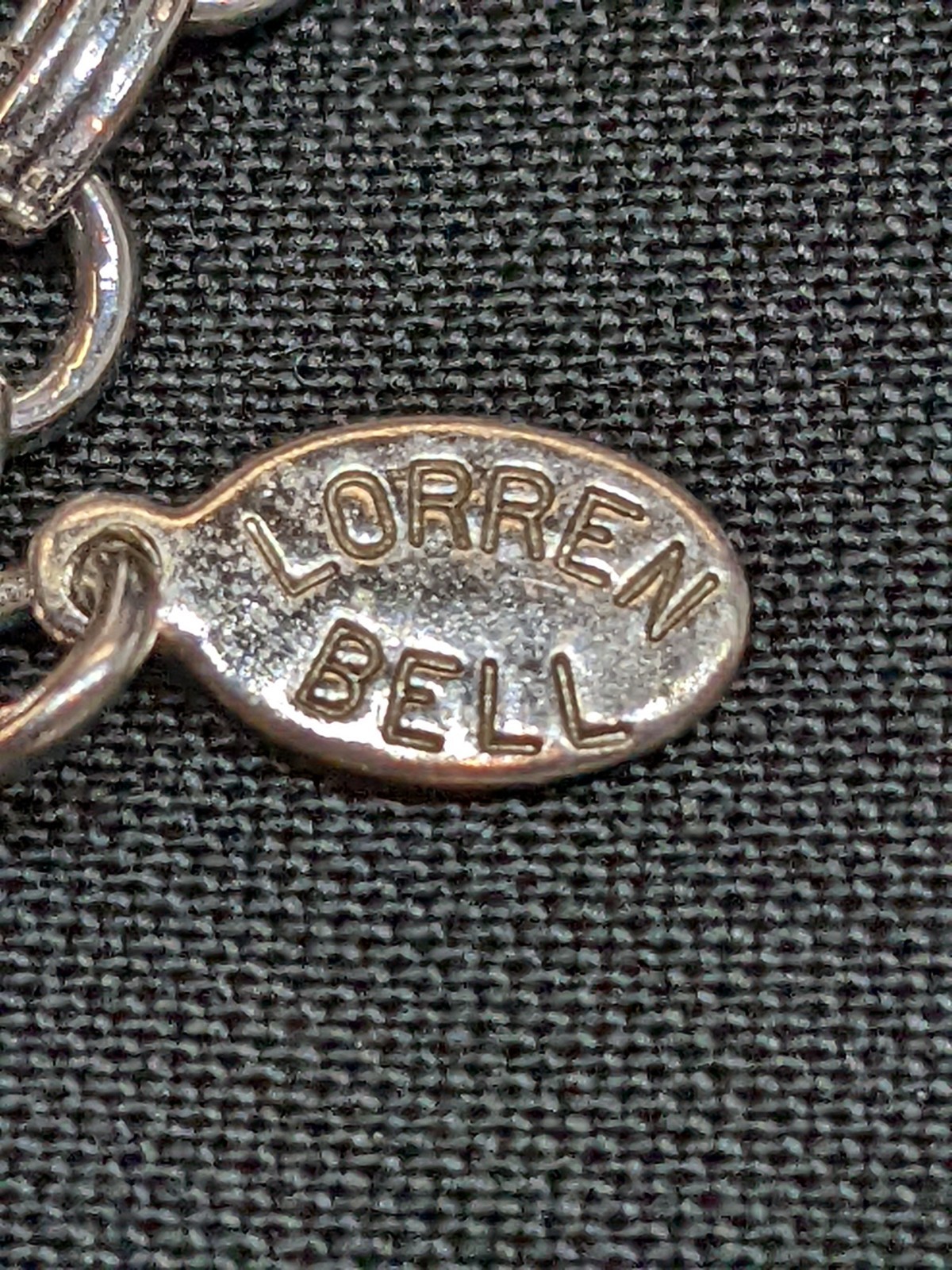 Vtg Lorrain Bell Large Light Faux Pearl Bead Necklace Chunky Runway Statement