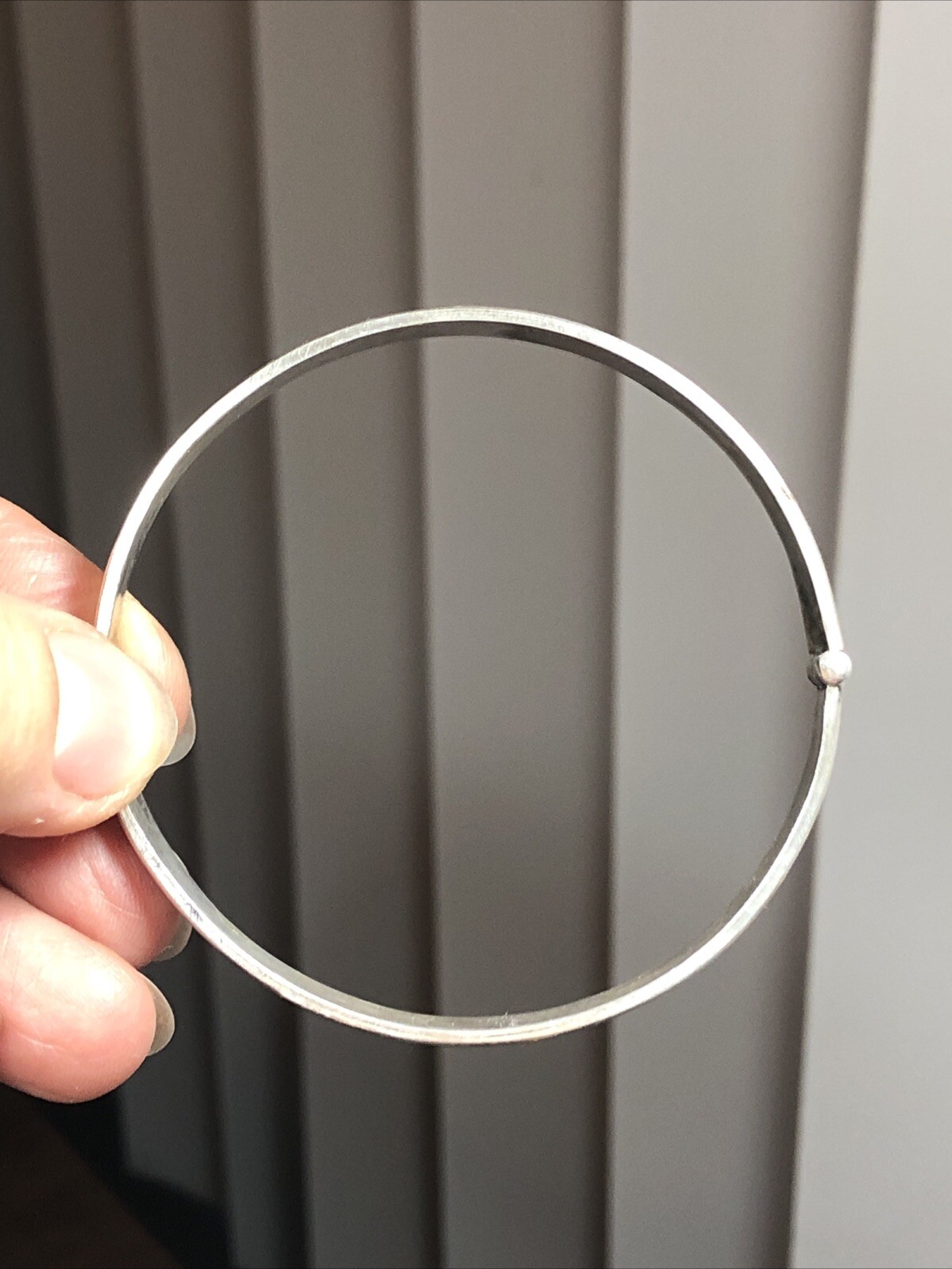 20. Vintage 925 Sterling Patterned Stick Pin Lock Bangle TWO Bracelets 7″-7 1 4″