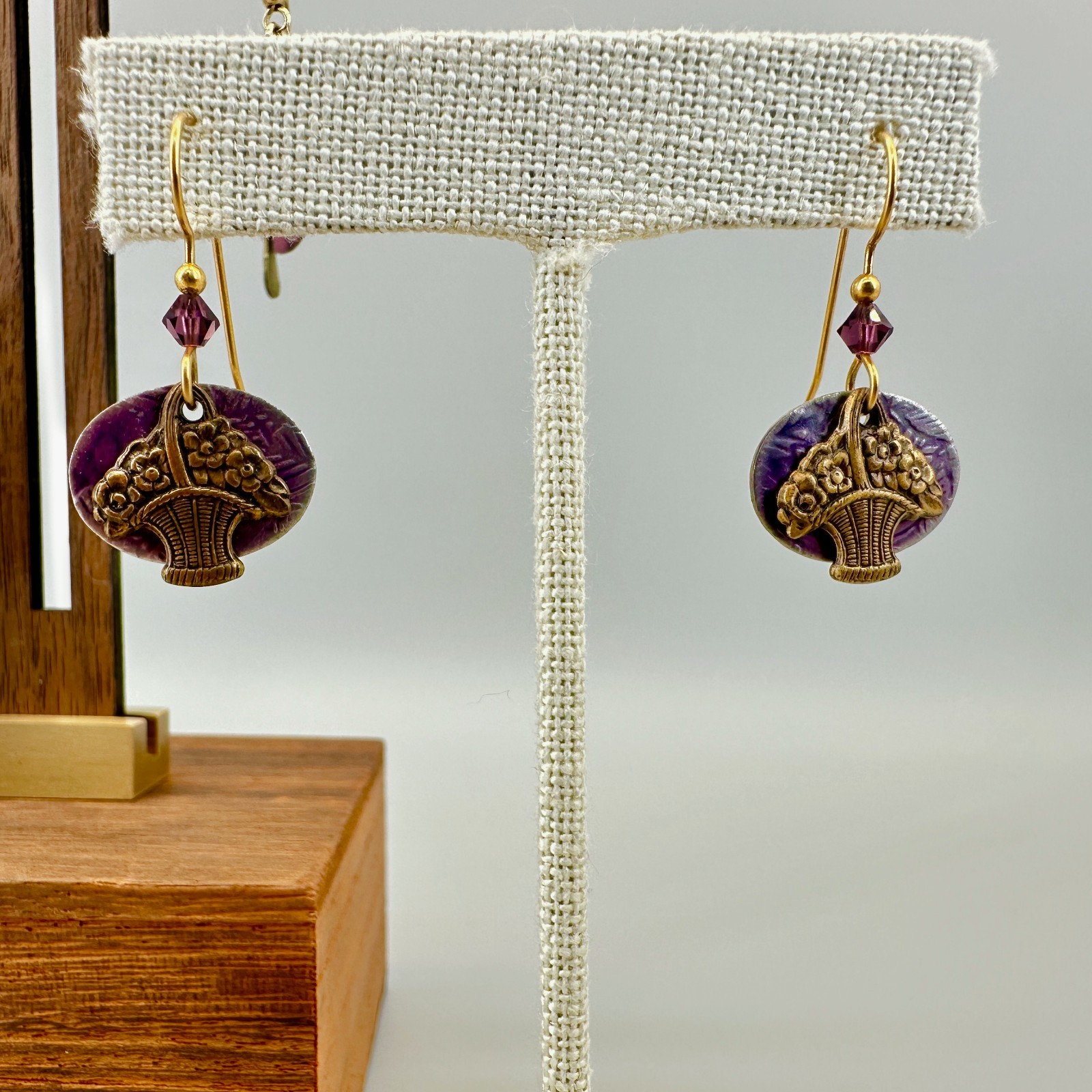 Vintage Bohemian Artisan Earrings Lot Mixed Metals Dangle Pierced Earth Tone