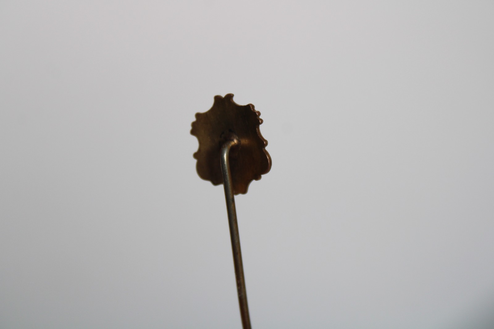 (2) Antique Art Nouveau Cameo & Shield Portrait Stick Pin