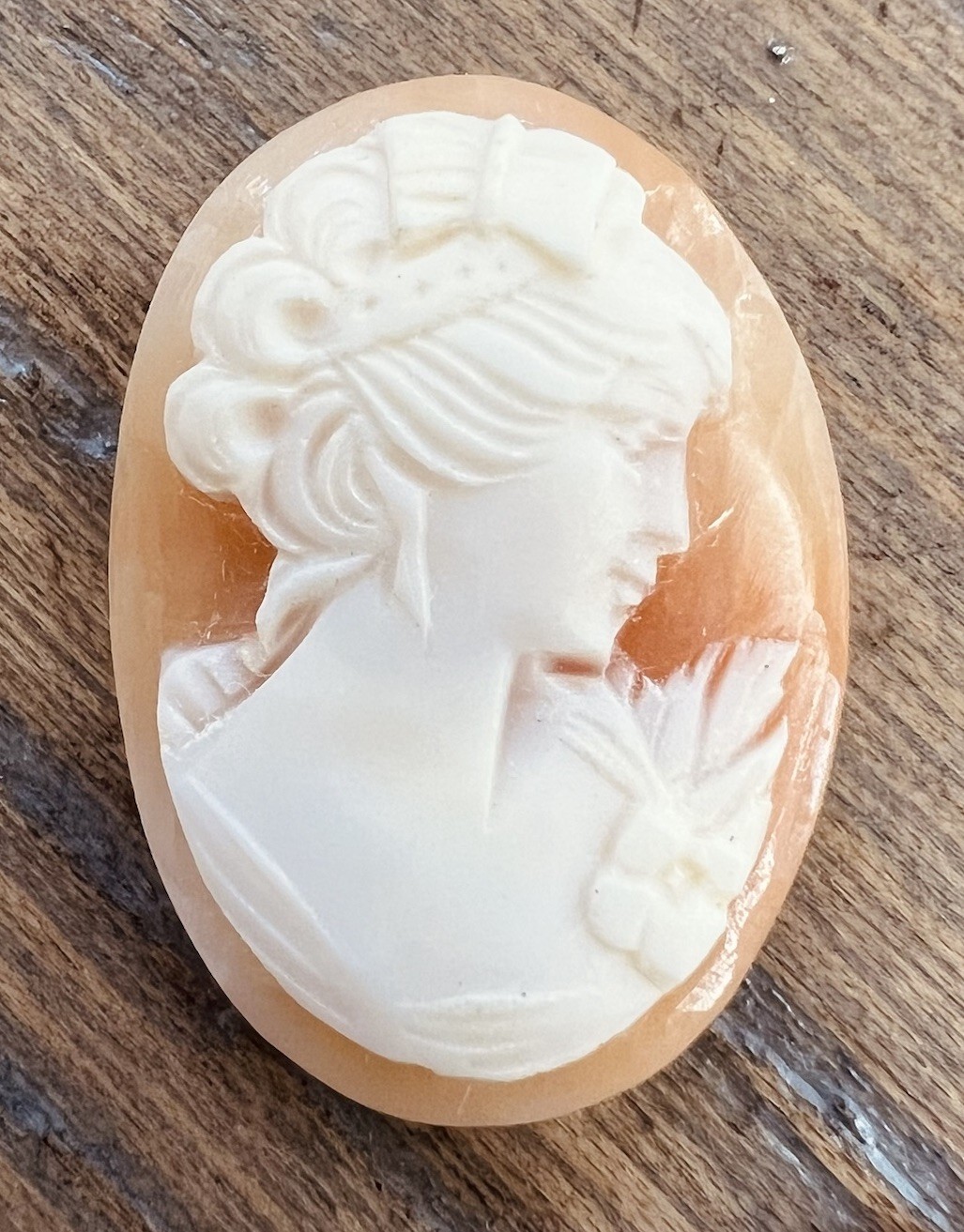 Vtg Hand Carved Shell Cameos (3) Loose Oval Lady Portrait Left (1)Right Facing 2