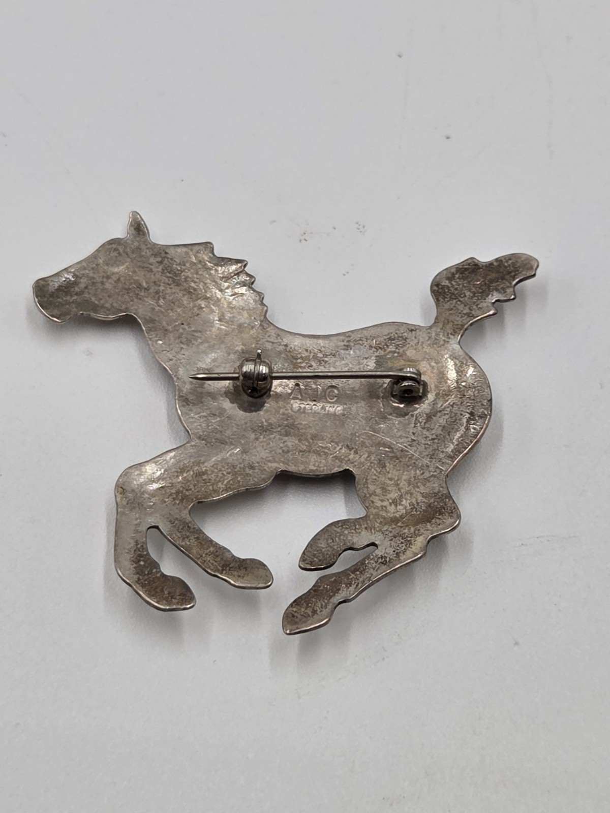 AJC Sterling Running Horse Brooch