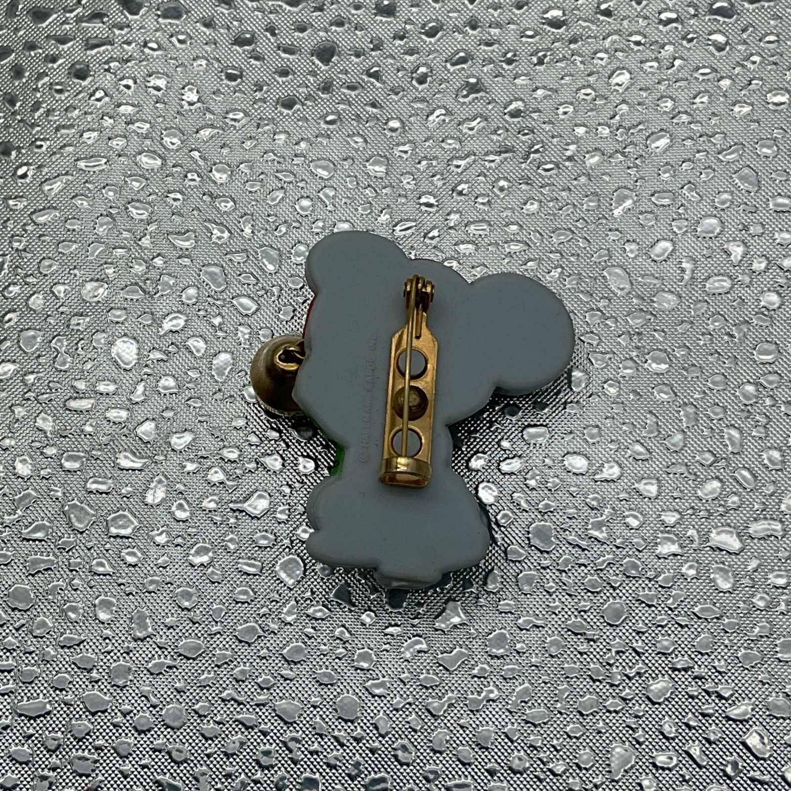 Vintage Hallmark Christmas Mouse Lapel Pin Brooch Collectible Jewlery