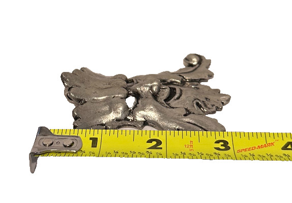 Vintage 1978 James Lane Casey Pewter Green Man Pendant Renaissance Fantasy Art
