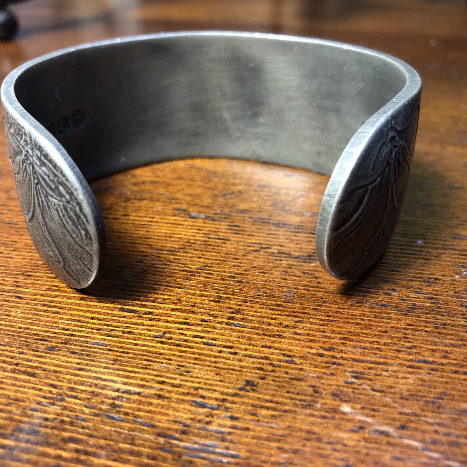 August Flower Salisbury Pewter Bracelet Cuff
