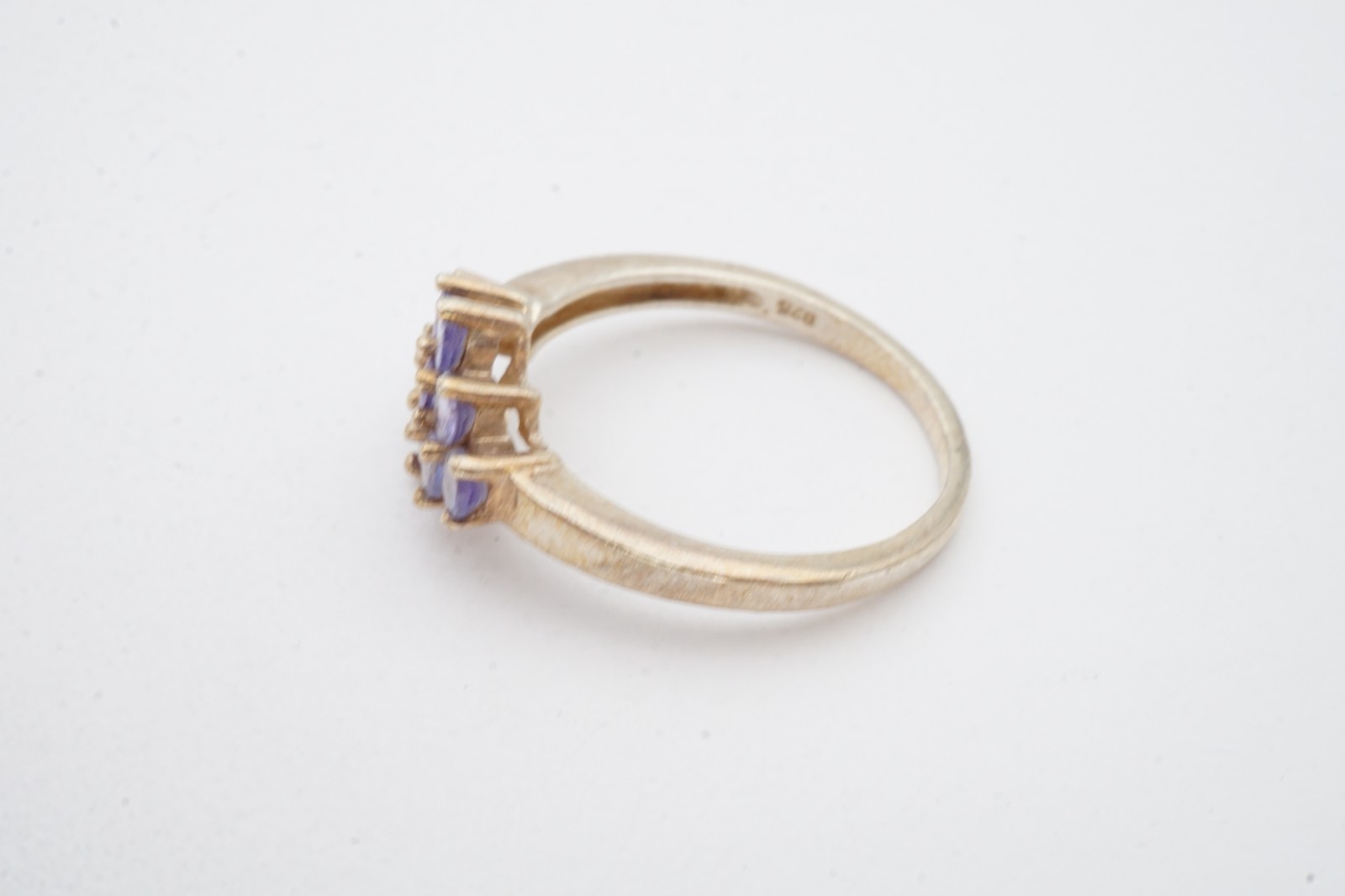 Vintage Sterling Silver 925 Iolite Ring Size 8