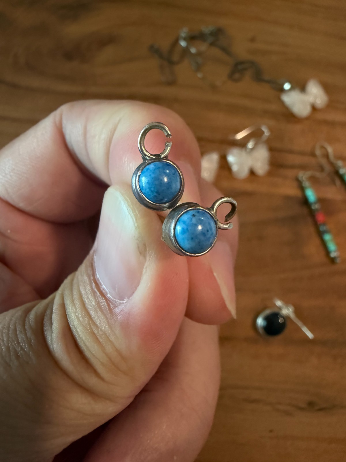 A Group of Estate Silver Jewelry, Earrings, Pendants, and Necklace