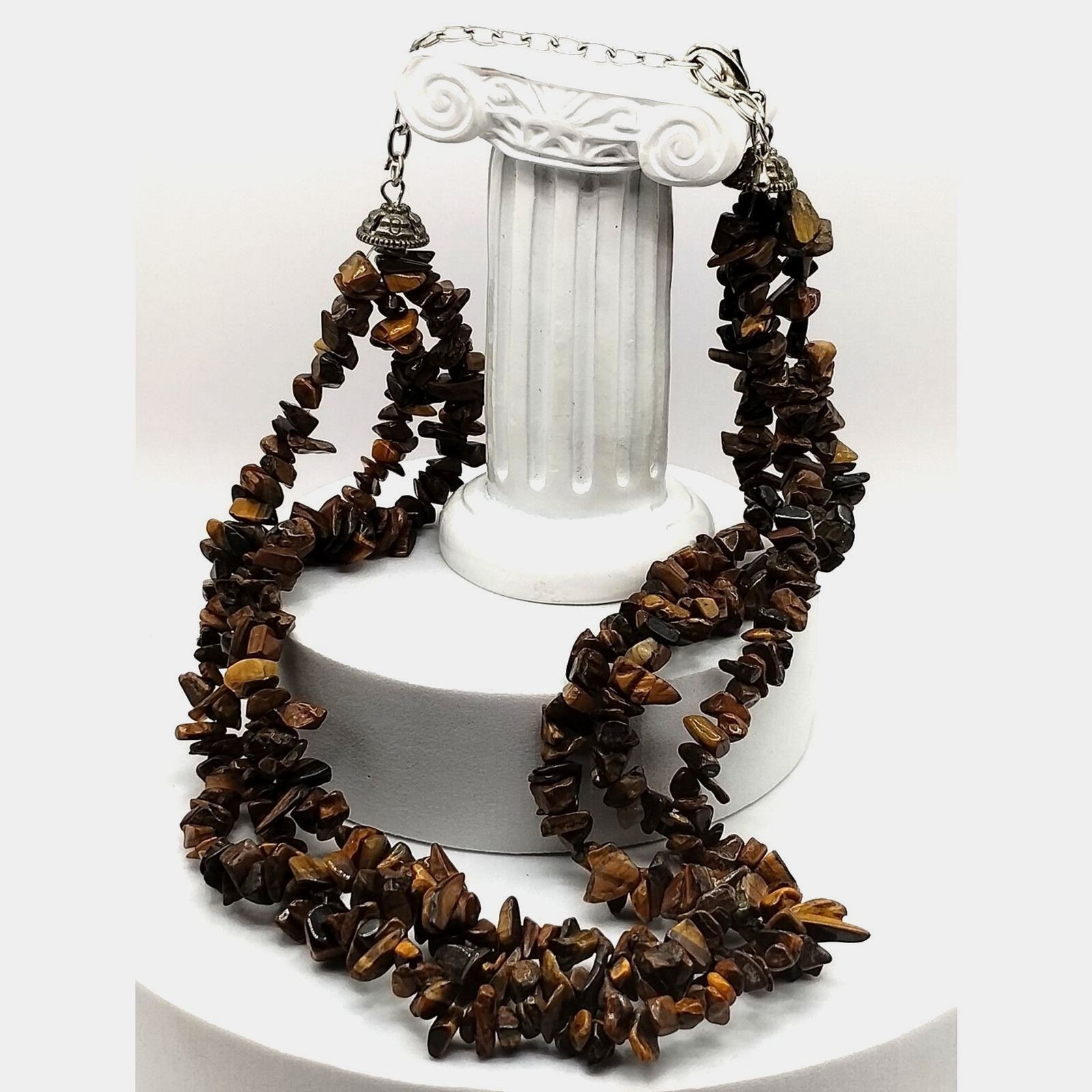 Vintage Jewelry Natural Stones, Carved Wooden Beads, Lucite and Metals Bracelets