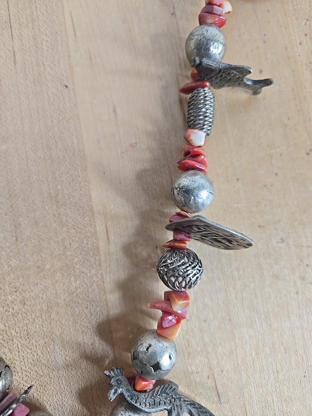 Vintage Guatemalan Chacal Necklace With 1894 Coin