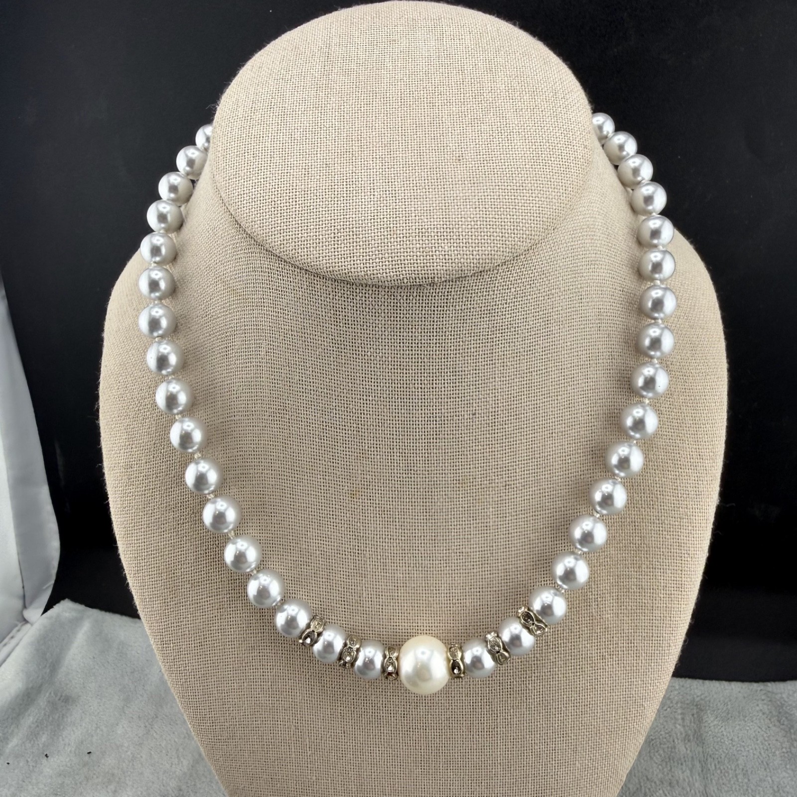 Vintage Necklace Lot of 3 Imitation Pearl 17” 18” 24”