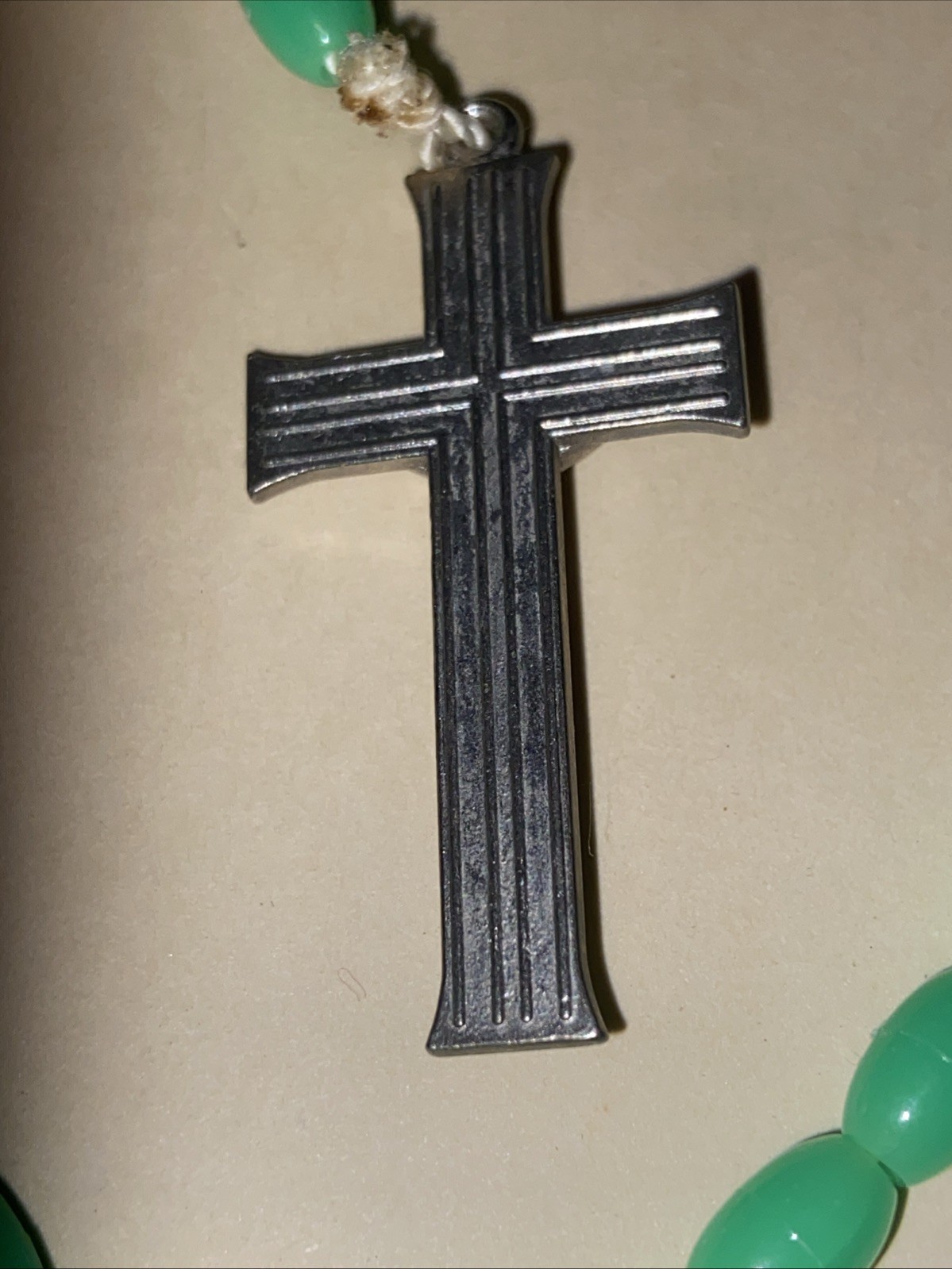 ESTATE SALE: Beaded & Chain Cross Rosary Lot-4