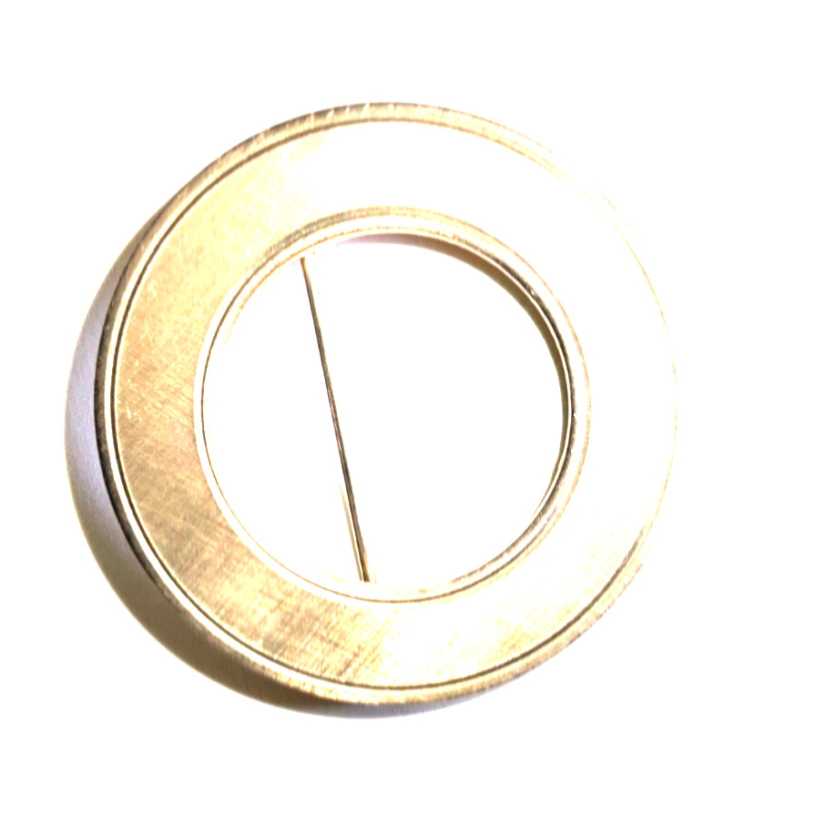 Vintage HG Henry Griffith 12K Gold Filled Minimalist Circle Brooch Pin MCM 1/20