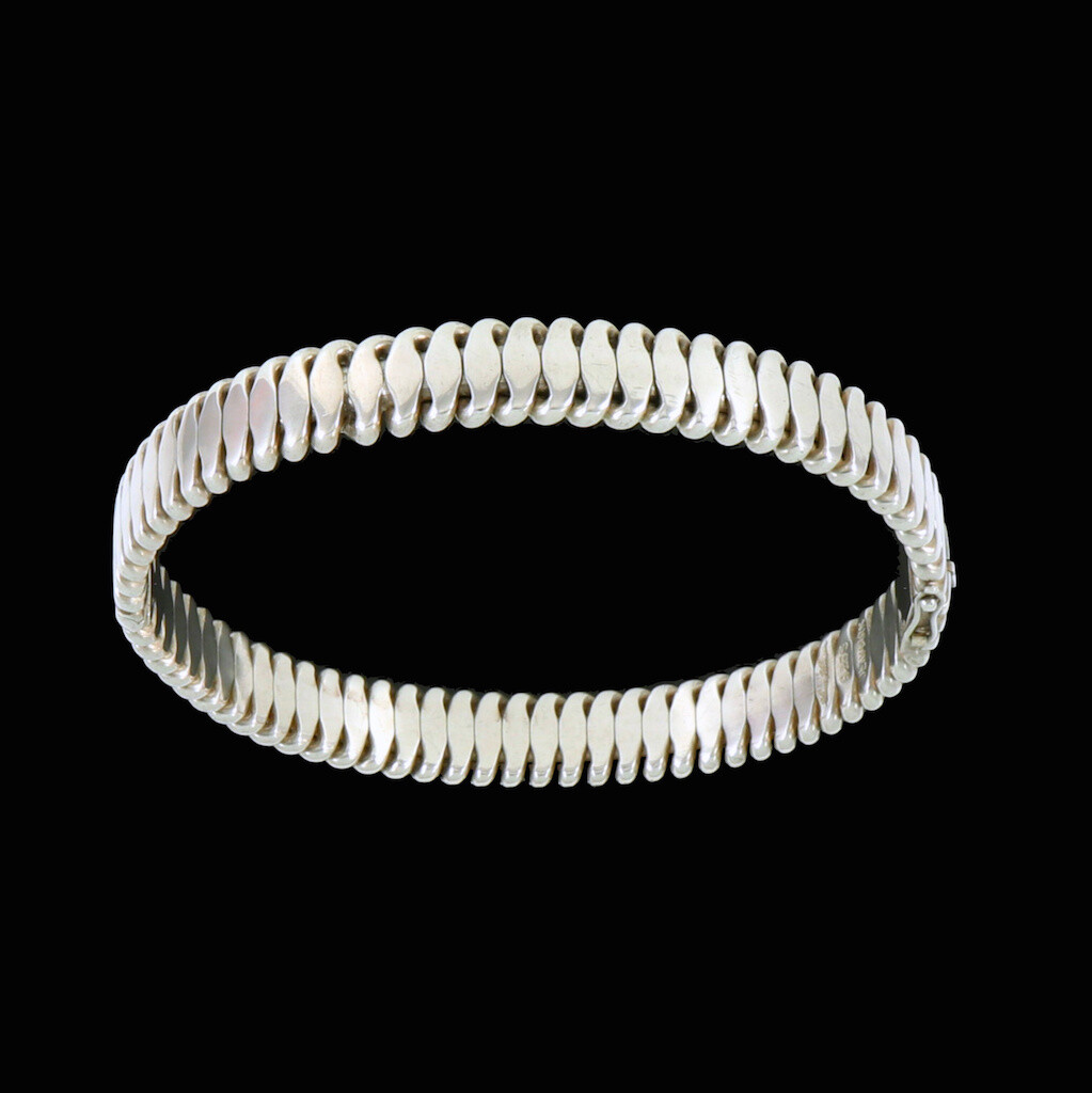 Hans Hansen. Hindged Sterling Silver Bangle #202.