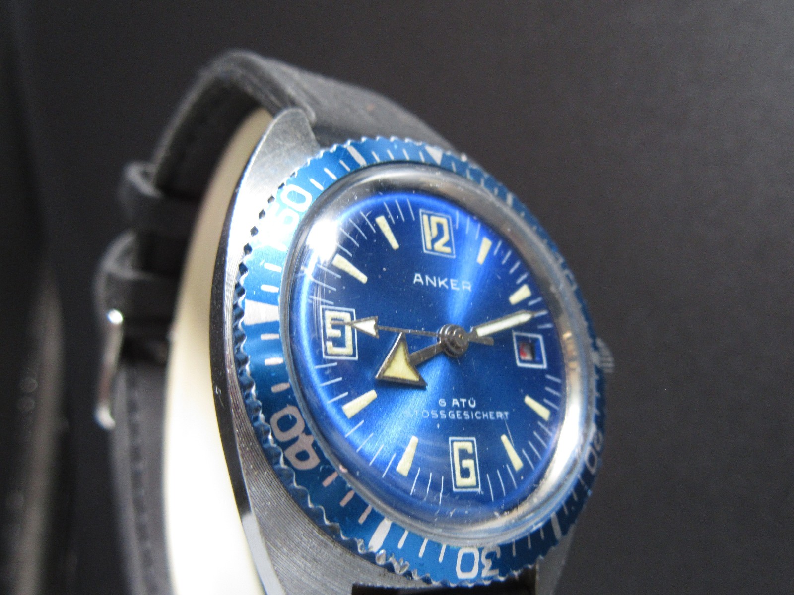 G763 Vintage Meister Anker Skin Diver Hand-Wind Watch