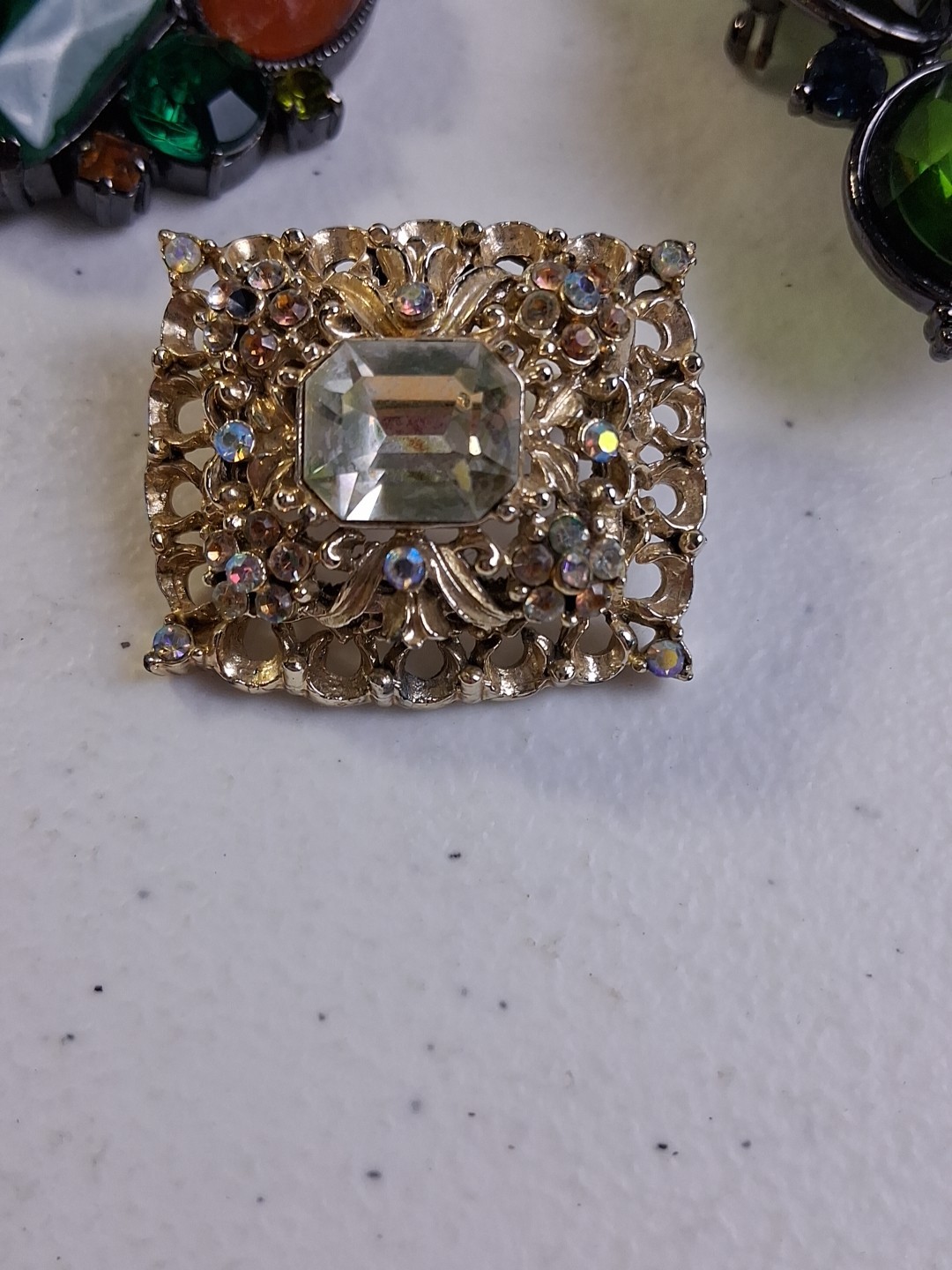 3 Vintage Brooches 1990s For Repair One Coro Signed See Details