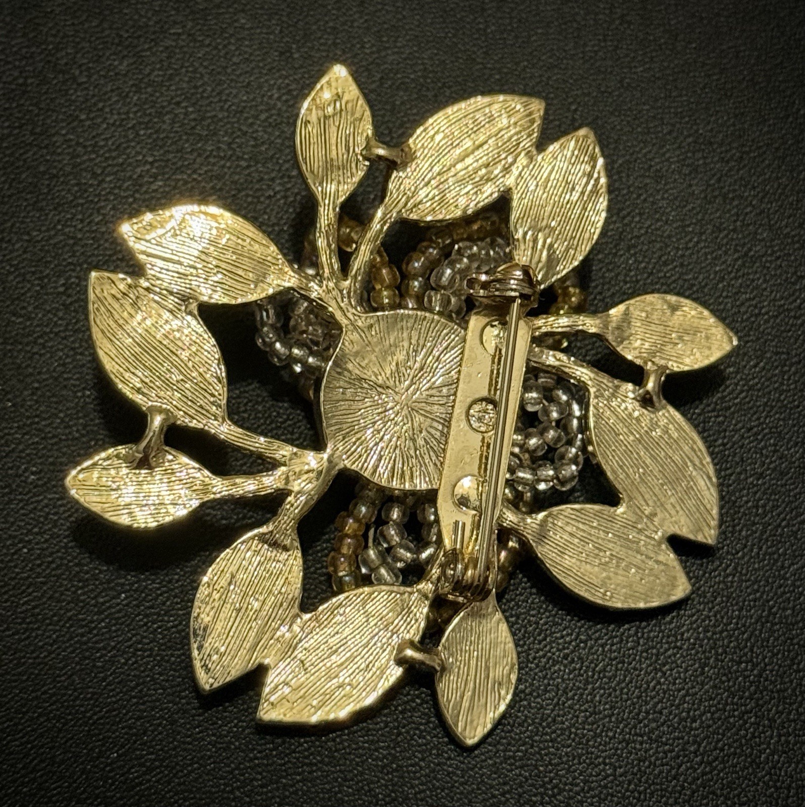 Vintage Brooch Lot 1950s–1980s Floral Bunny Leaf Coffee & Souvenir Pins