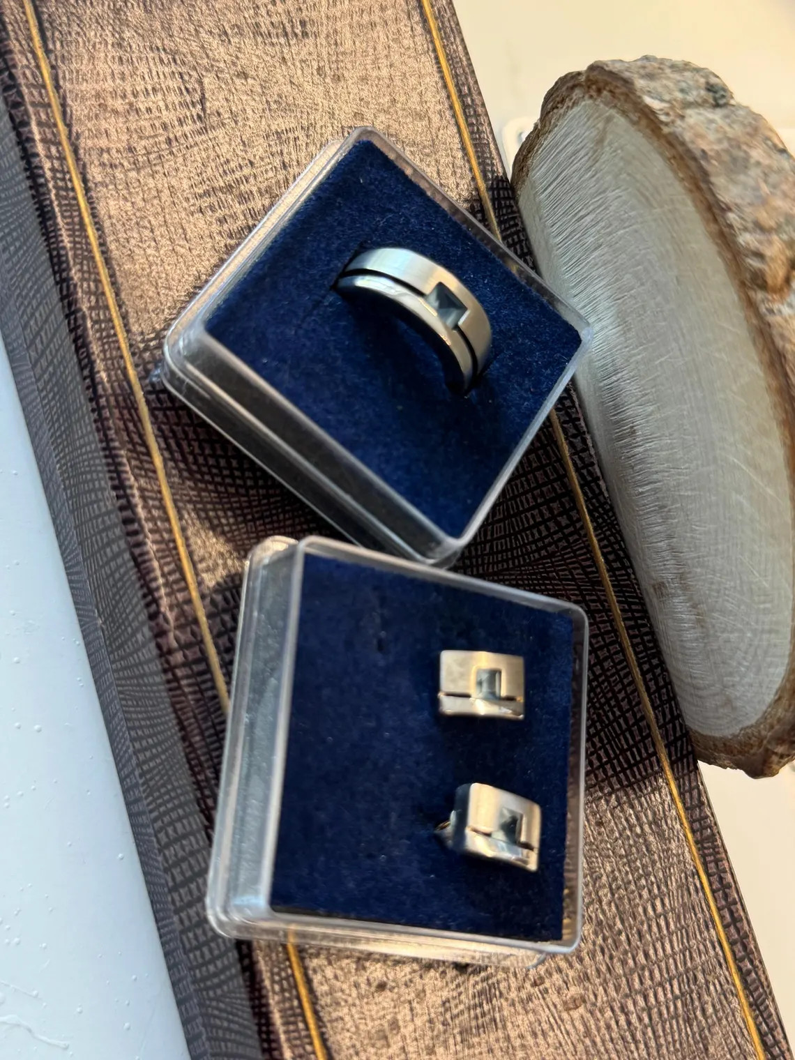 Aquamarine Set Ring earrings stud pendant 925 Sterling silver