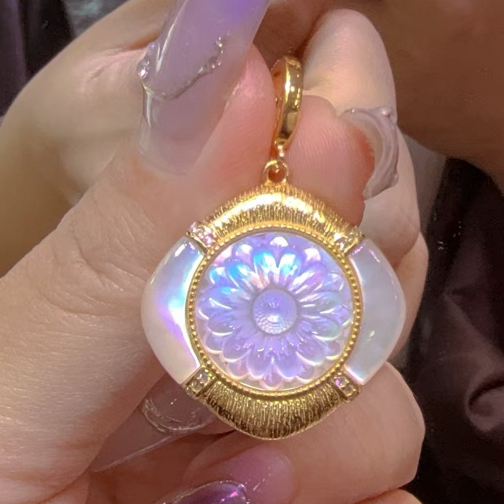 925 sterling silver pink Cameo shell vintage jewelry Pendant estate jewelry
