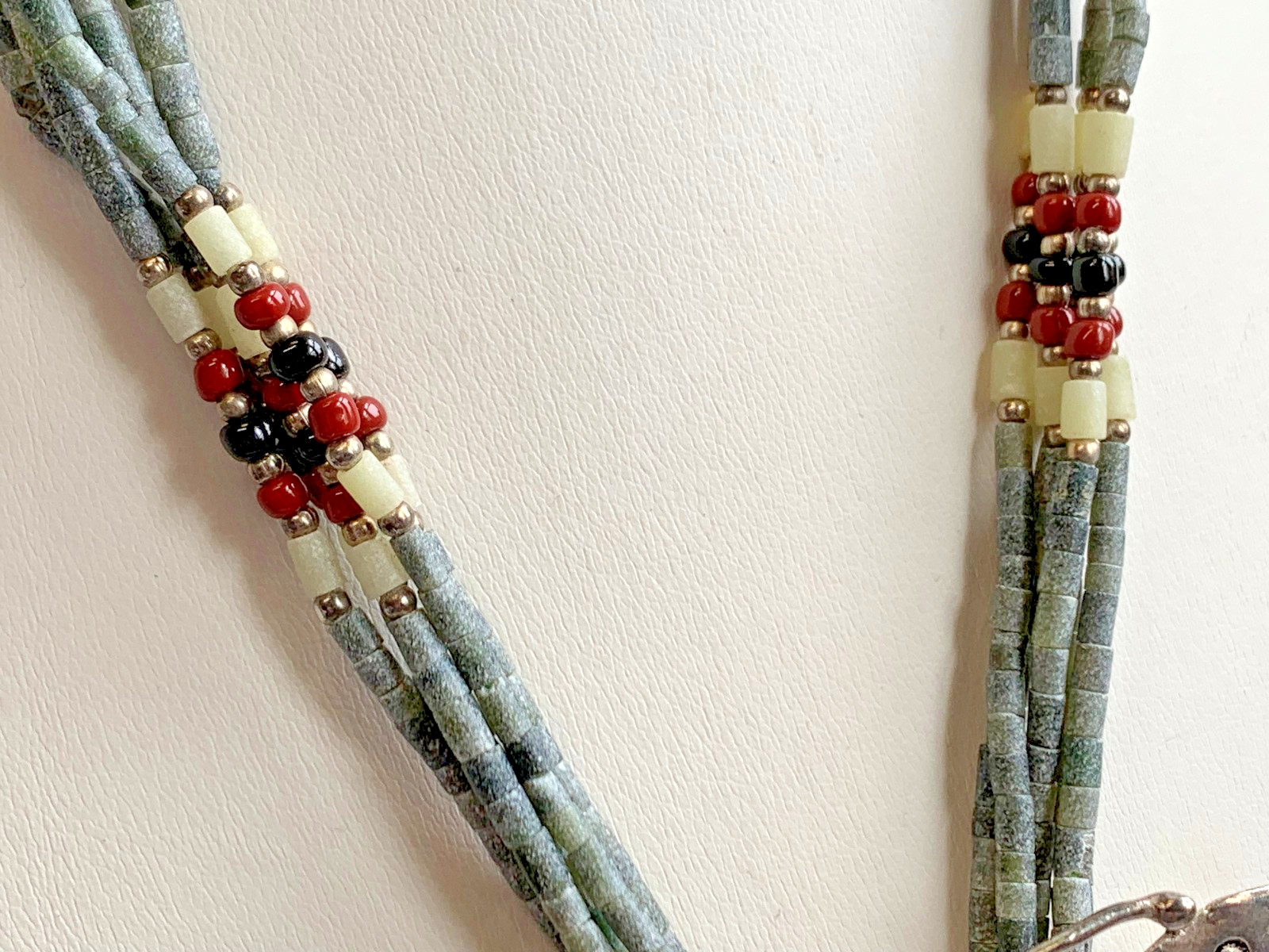 Vtg Artisan Made Beaded Necklace Lot Costume Jewelry Multi Strand Sautoir Style