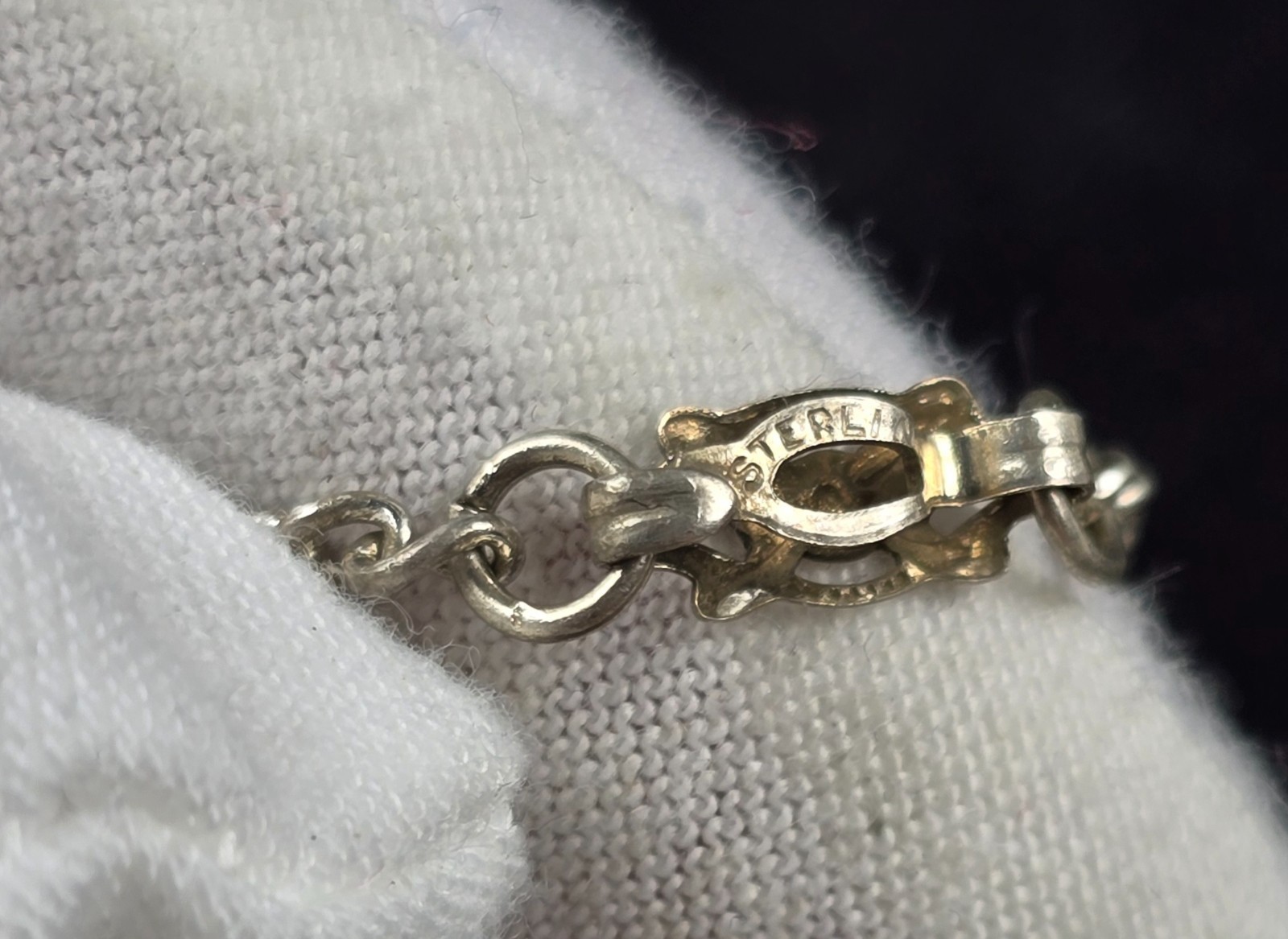 Vintage Elco Sterling Silver Starter Charm Bracelet Wells Church Charm 7”