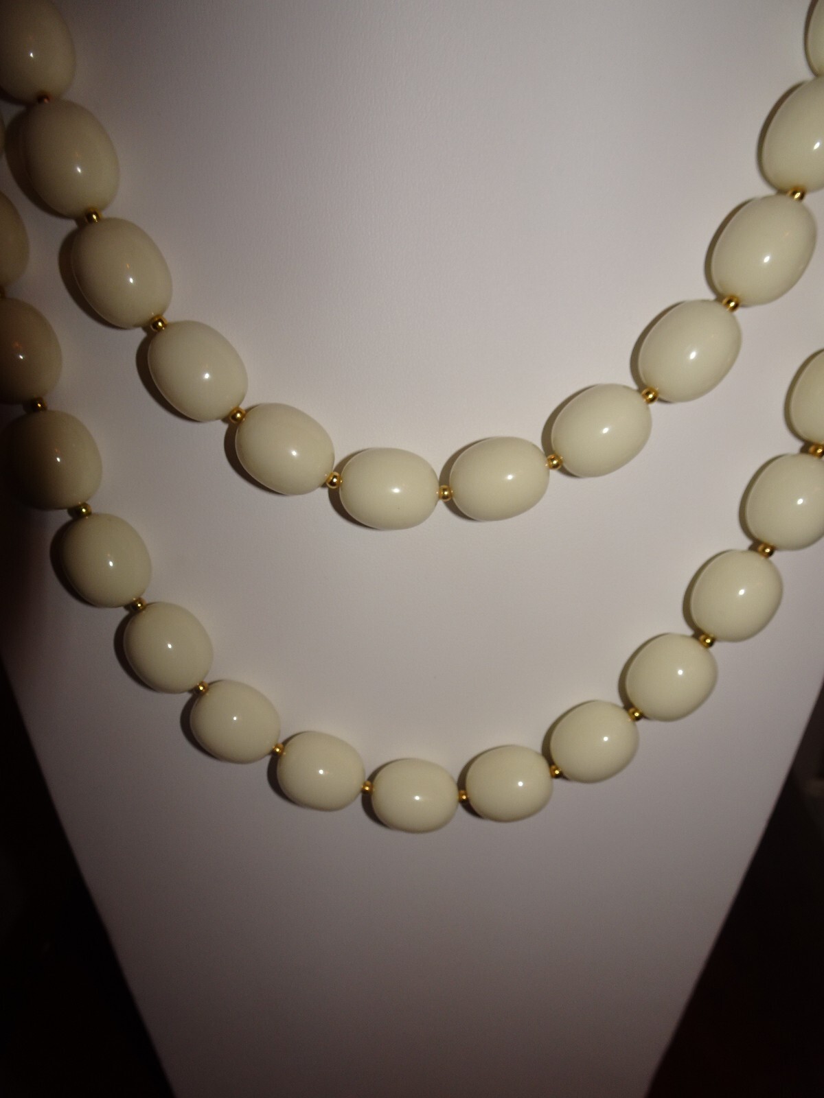 KENNETH LANE SIGNED 24 & 30 INCH RESIN BEAD NECKLACES NEW WITH TAGS