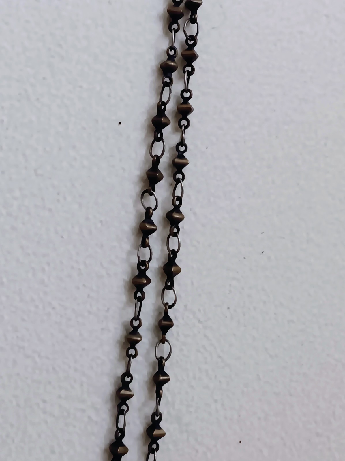 Vtg Art Nouveau Lizpaiacios Incredible Bronze Dimensional Pendant Necklace 18″